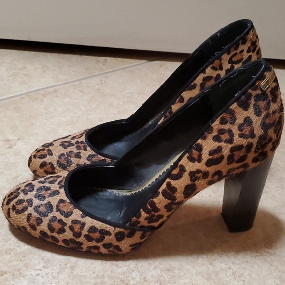 Leopard Print Fur C. Wonder Heels - Picture 4 of 5